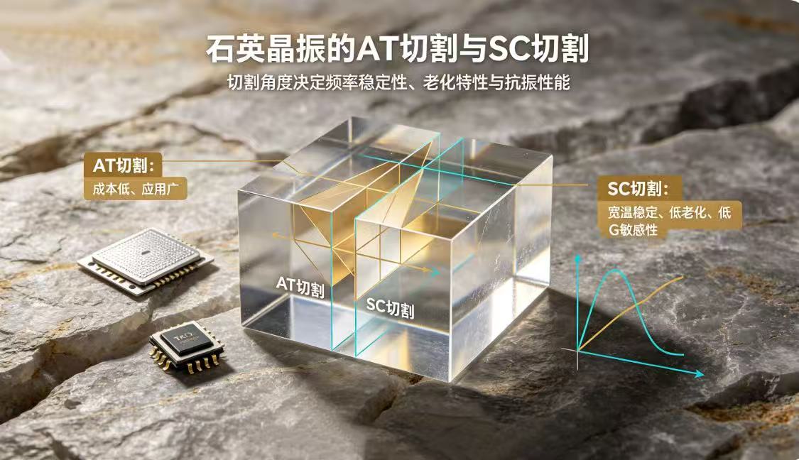 石英晶振AT切割与SC切割深度解析：性能差异与选型要点