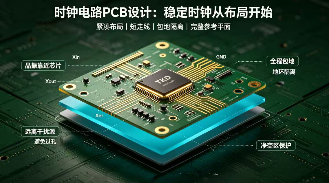 时钟电路PCB设计指南：晶振布局与走线关键注意事项